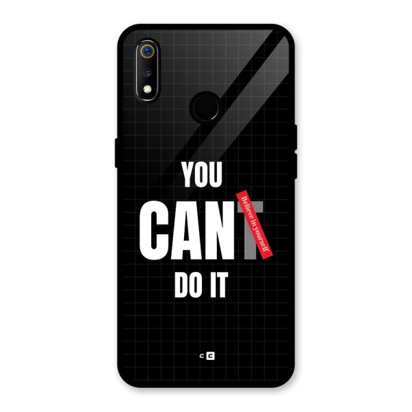 You Can Do It Glass Back Case for Realme 3