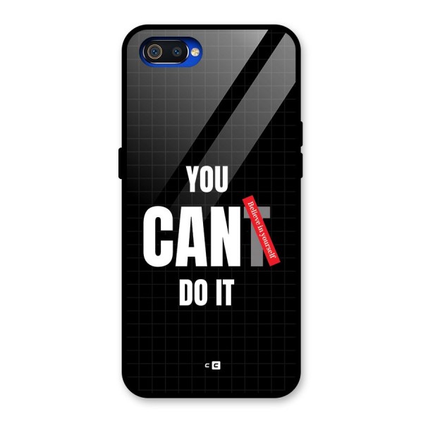 You Can Do It Glass Back Case for Realme C2