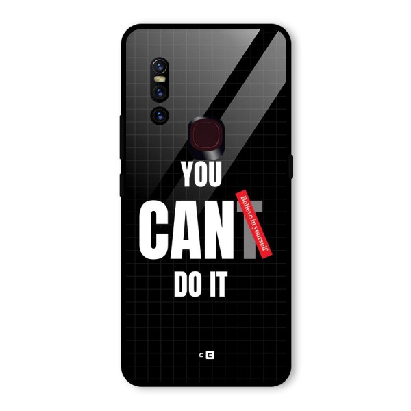 You Can Do It Glass Back Case for Vivo V15