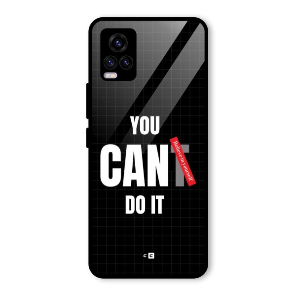 You Can Do It Glass Back Case for Vivo V20