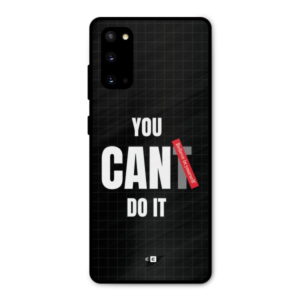 You Can Do It Metal Back Case for Galaxy S20