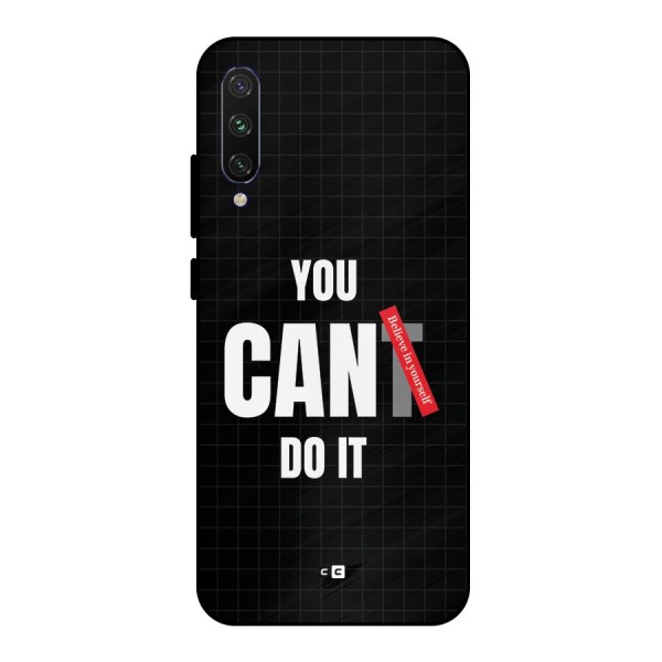 You Can Do It Metal Back Case for Mi A3