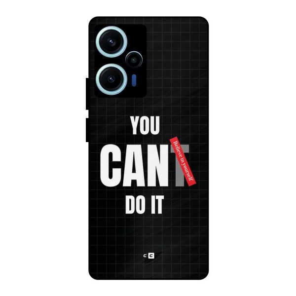 You Can Do It Metal Back Case for Poco F5