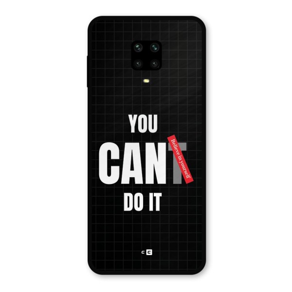 You Can Do It Metal Back Case for Poco M2