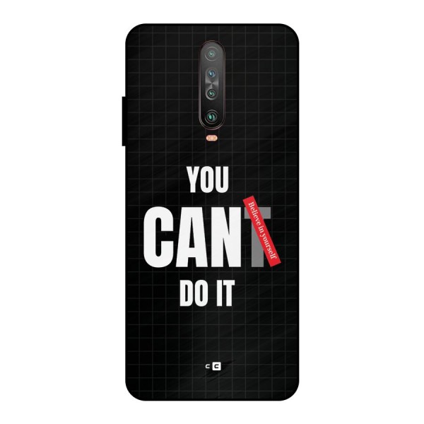 You Can Do It Metal Back Case for Poco X2