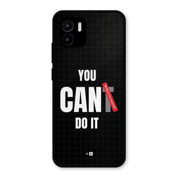 You Can Do It Metal Back Case for Redmi A1