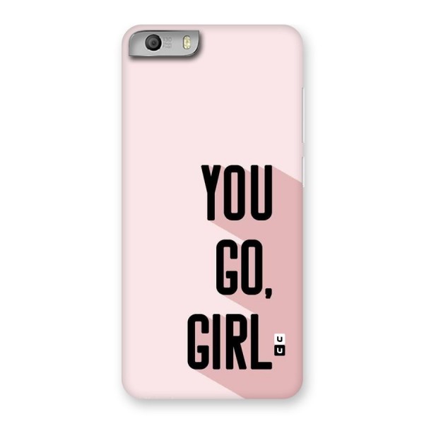 You Go Girl Shadow Back Case for Canvas Knight 2