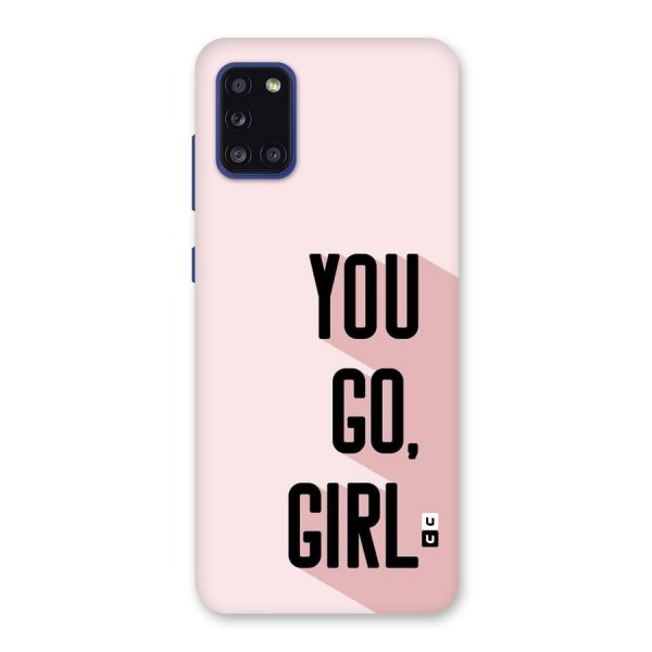 You Go Girl Shadow Back Case for Galaxy A31