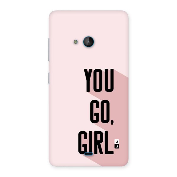 You Go Girl Shadow Back Case for Lumia 540