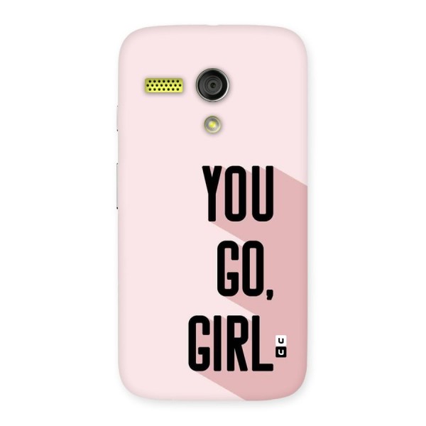 You Go Girl Shadow Back Case for Moto G