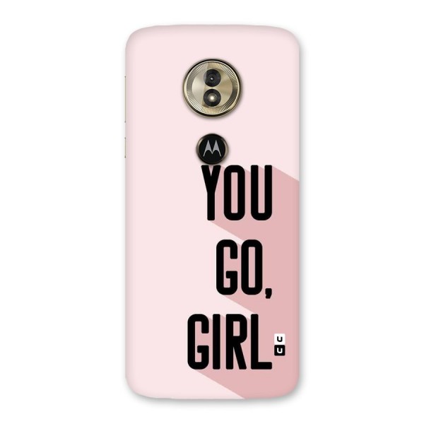 You Go Girl Shadow Back Case for Moto G6 Play