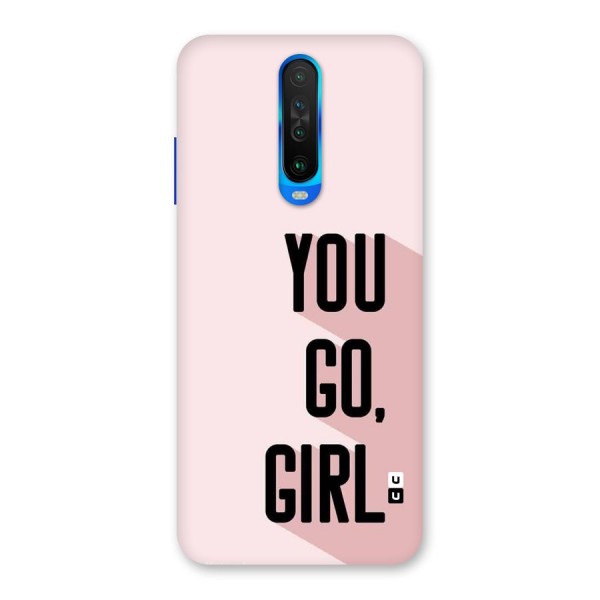 You Go Girl Shadow Back Case for Poco X2