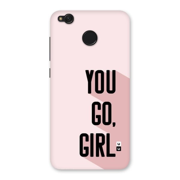 You Go Girl Shadow Back Case for Redmi 4