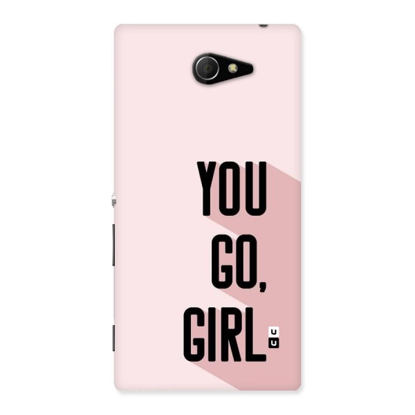 You Go Girl Shadow Back Case for Xperia M2