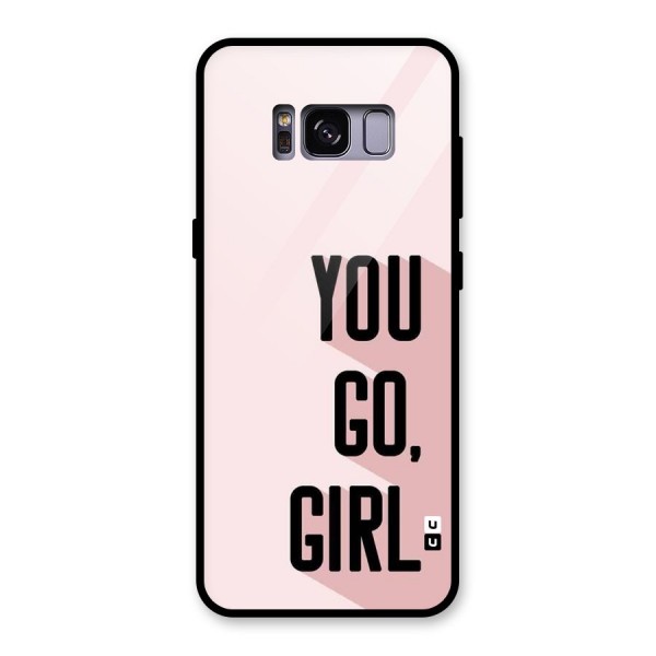 You Go Girl Shadow Glass Back Case for Galaxy S8