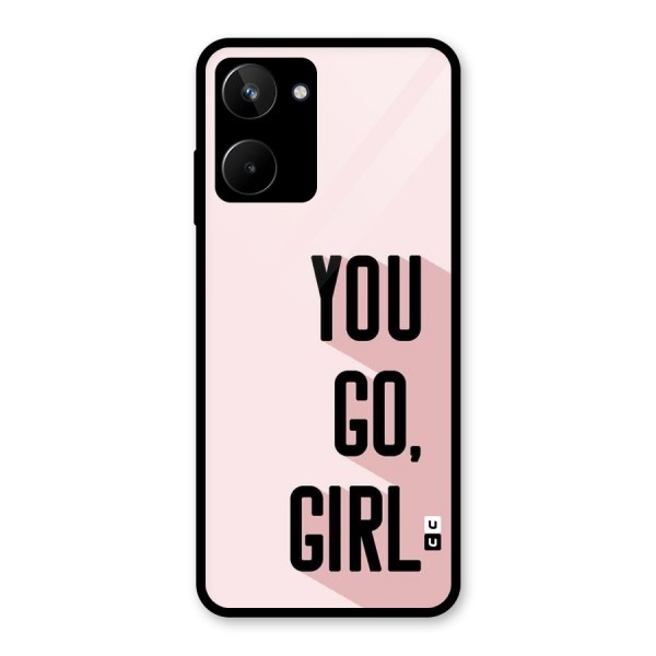 You Go Girl Shadow Glass Back Case for Realme 10