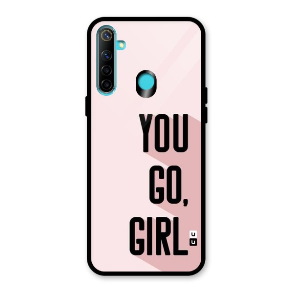 You Go Girl Shadow Glass Back Case for Realme 5