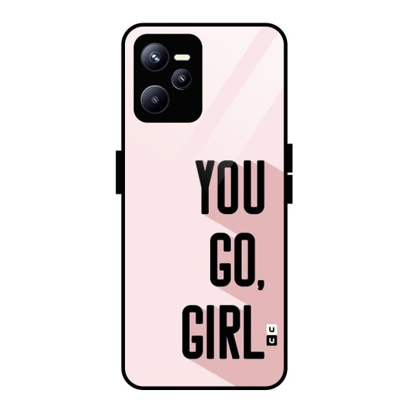 You Go Girl Shadow Glass Back Case for Realme C35