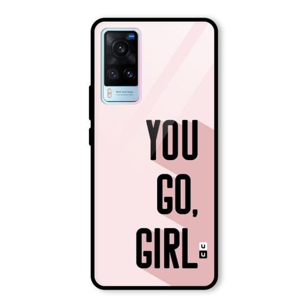 You Go Girl Shadow Glass Back Case for Vivo X60