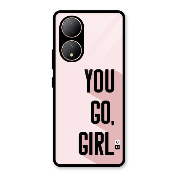 You Go Girl Shadow Glass Back Case for Vivo Y100A