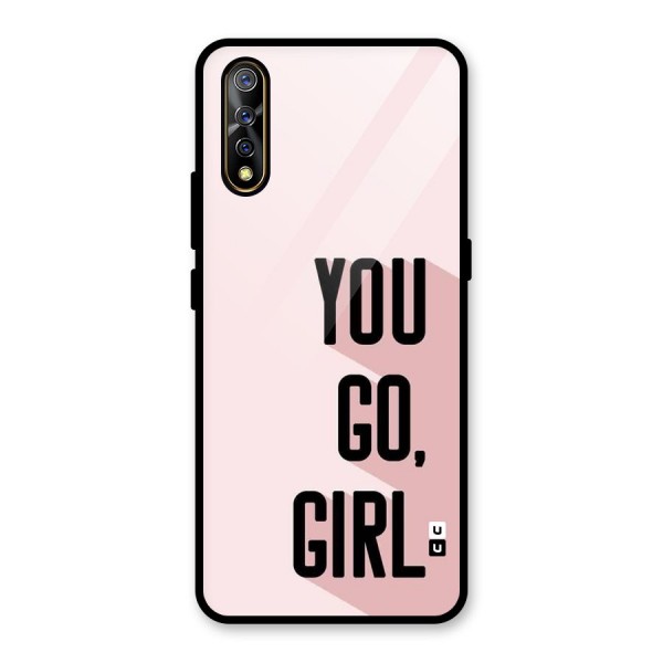 You Go Girl Shadow Glass Back Case for Vivo Z1x