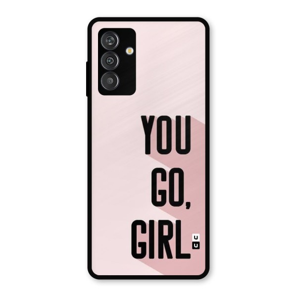 You Go Girl Shadow Metal Back Case for Galaxy F13