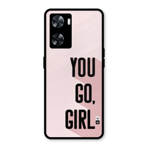 You Go Girl Shadow Metal Back Case for Oppo A77