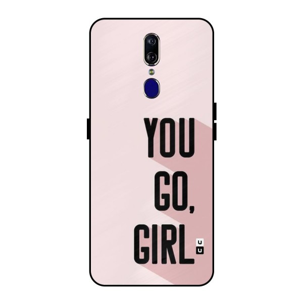 You Go Girl Shadow Metal Back Case for Oppo F11