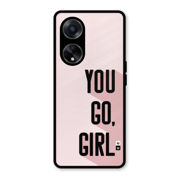 You Go Girl Shadow Metal Back Case for Oppo F23