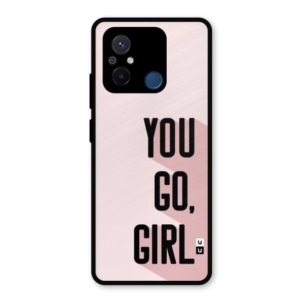 You Go Girl Shadow Metal Back Case for Poco C55