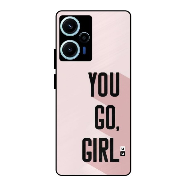 You Go Girl Shadow Metal Back Case for Poco F5