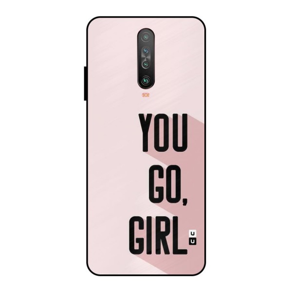 You Go Girl Shadow Metal Back Case for Poco X2