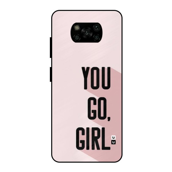 You Go Girl Shadow Metal Back Case for Poco X3