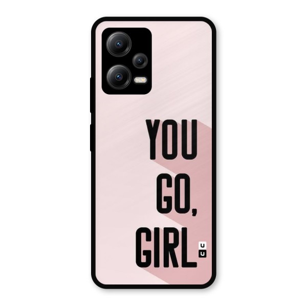 You Go Girl Shadow Metal Back Case for Poco X5