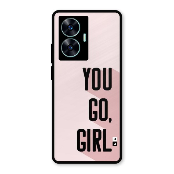 You Go Girl Shadow Metal Back Case for Realme C55