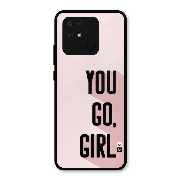 You Go Girl Shadow Metal Back Case for Redmi 10