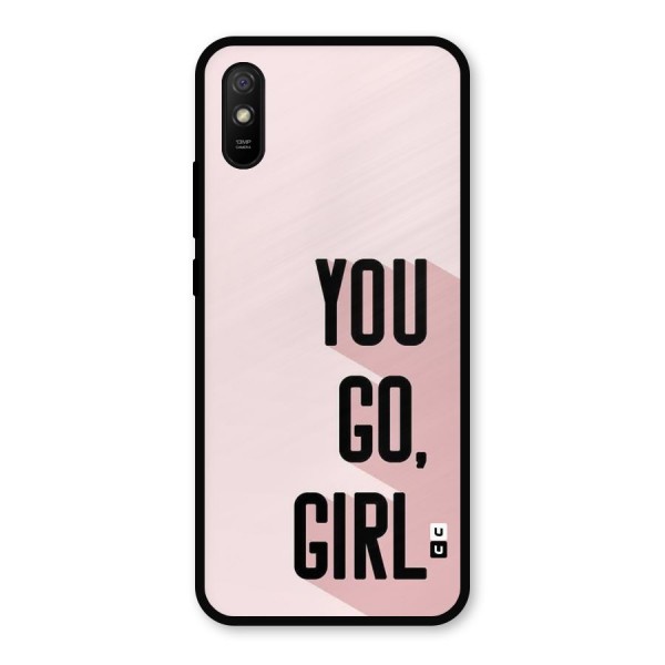 You Go Girl Shadow Metal Back Case for Redmi 9i