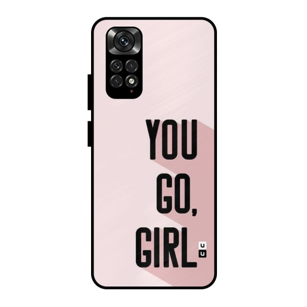 You Go Girl Shadow Metal Back Case for Redmi Note 11 Pro
