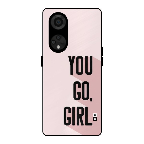 You Go Girl Shadow Metal Back Case for Reno8 T 5G
