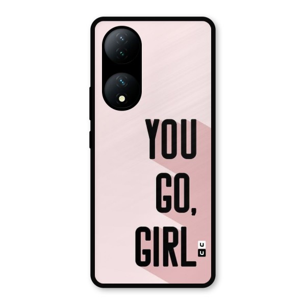 You Go Girl Shadow Metal Back Case for Vivo T2