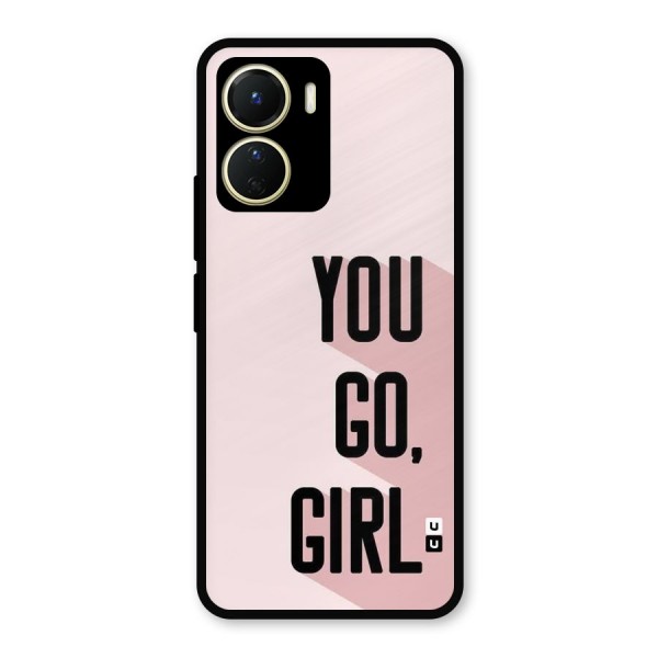 You Go Girl Shadow Metal Back Case for Vivo Y16