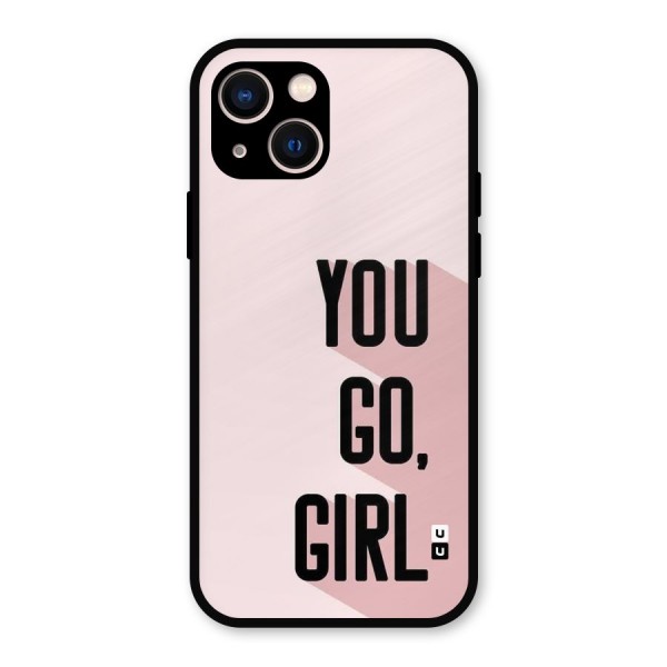 You Go Girl Shadow Metal Back Case for iPhone 13