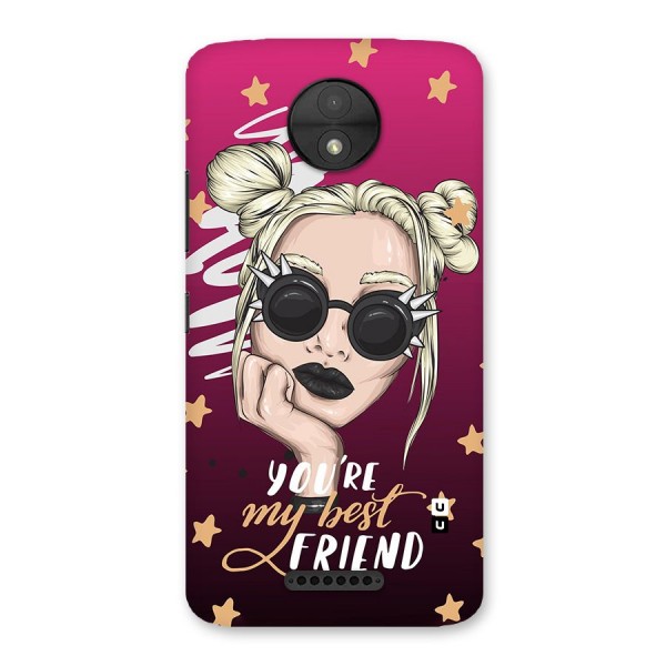 You My Best Friend Back Case for Moto C