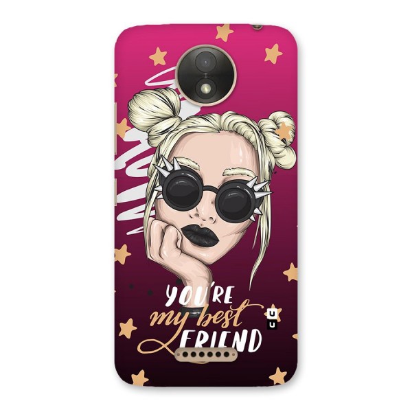 You My Best Friend Back Case for Moto C Plus