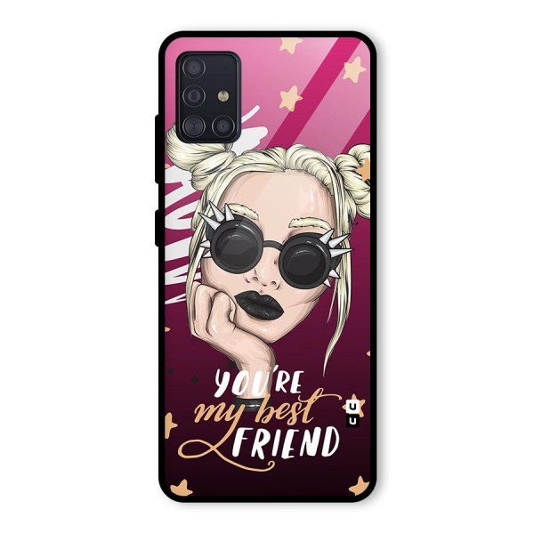 You My Best Friend Glass Back Case for Galaxy A51