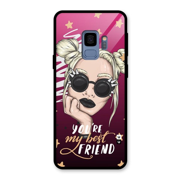 You My Best Friend Glass Back Case for Galaxy S9