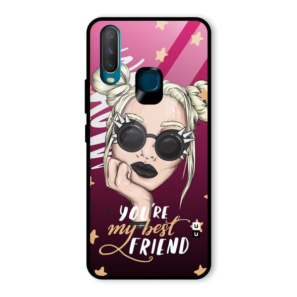 You My Best Friend Glass Back Case for Vivo Y15