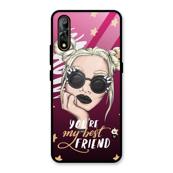 You My Best Friend Glass Back Case for Vivo Z1x