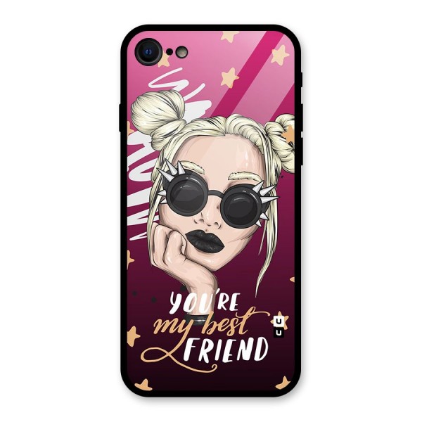 You My Best Friend Glass Back Case for iPhone 8