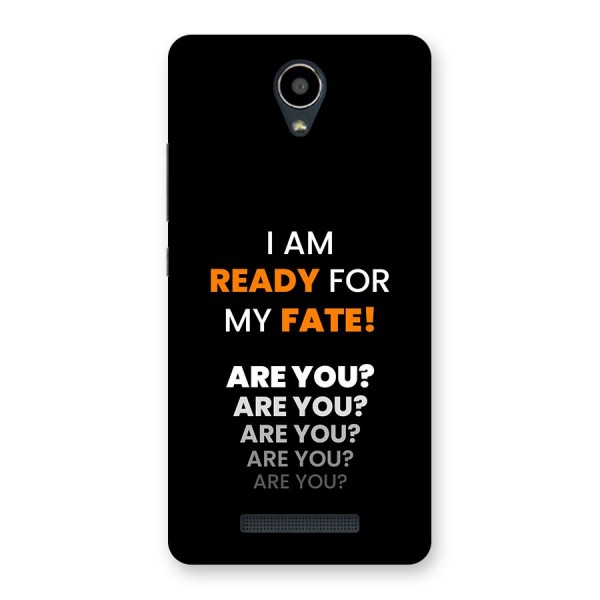 You Ready Back Case for Redmi Note 2